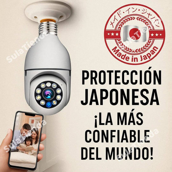 CÁMARA DE VIGILANCIA INTELIGENTE CON BOMBILLO - Nueva Promocion 2025